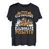 Herren MEINE BLUTGRUPPE BAUMHARZ POSITIV Forstwirt Holzfäller T-Shirt