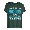 It's A Woods Thing Nachname Lustiges Team Familie Nachname Woods T-Shirt